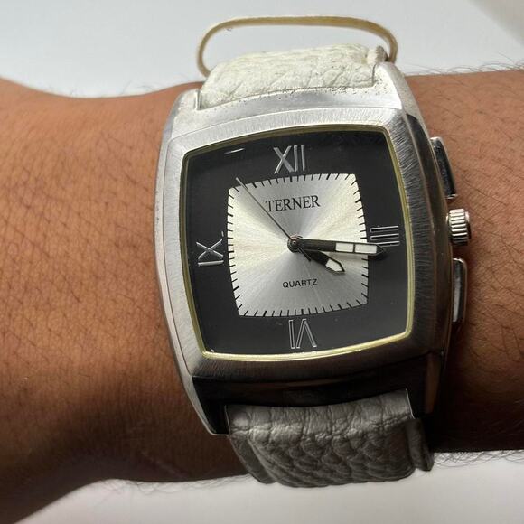 Silver mens terner watch - Picture 3 of 4